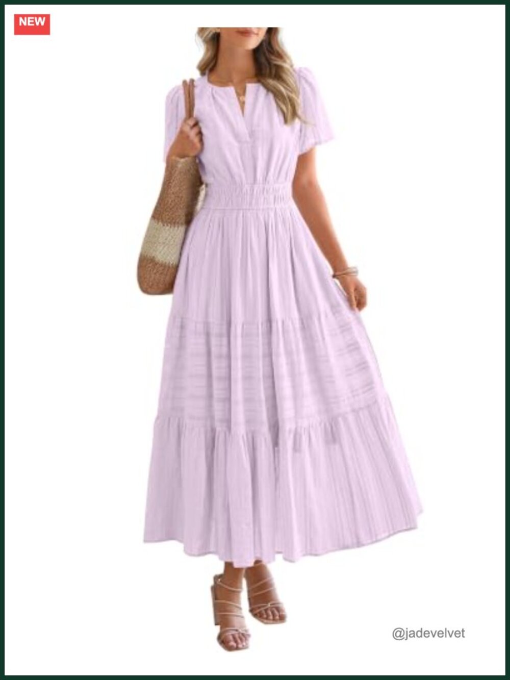 BTFBM Women's Casual Maxi Dress Short Sleeve V Neck Tiered Flowy Beach Dress